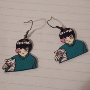 4/$60 New Rock Lee (Naruto) Pair of Earrings - Hand-Made